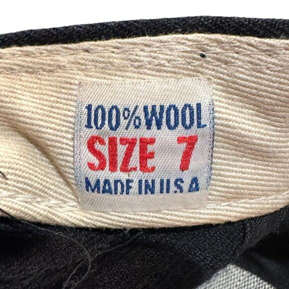 Vintage Chicago White Sox Black Wool New Era Pro Model Hat Size 7 Made in USA - Picture 3 of 5